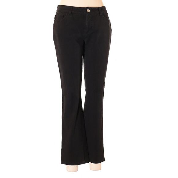 Chaps 8P denim black low rise jeans 8 Petite - Picture 1 of 8